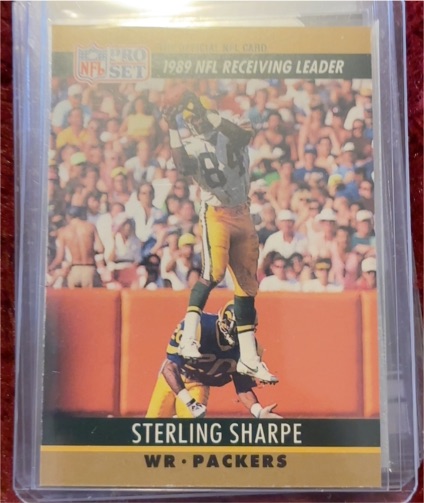 1990 Pro Set #13 Sterling Sharpe — front