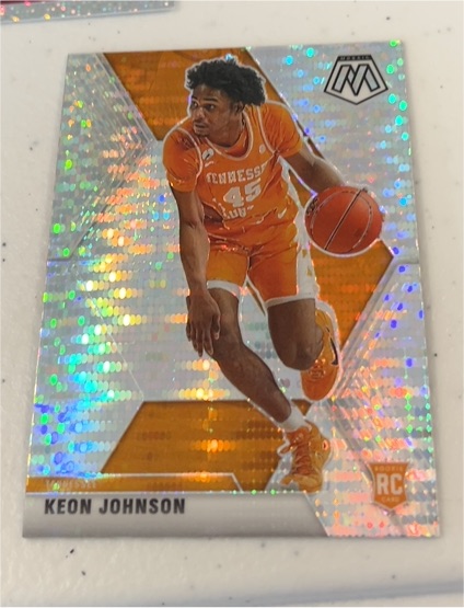 2023 Panini Mosaic Keon Johnson Rookie Card — front