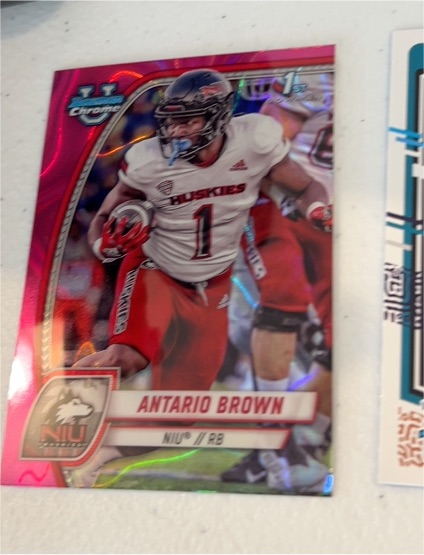 2024 Bowman University Chrome #13 Antario Brown — front
