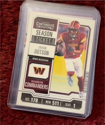 2023 Panini Contenders Season Ticket #99 Jahan Dotson — front