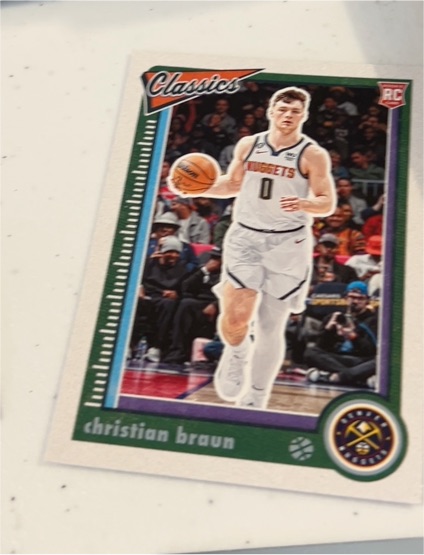2022-23 Panini Chronicles Classics #640 Christian Braun Rookie — front