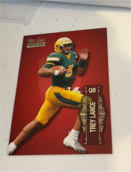 2021 Wild Card Matte #LBC-3 Trey Lance — front