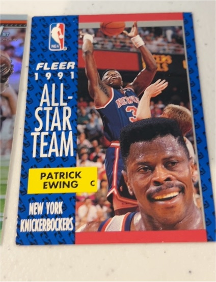 1991-92 Fleer #215 Patrick Ewing All-Star Team — front