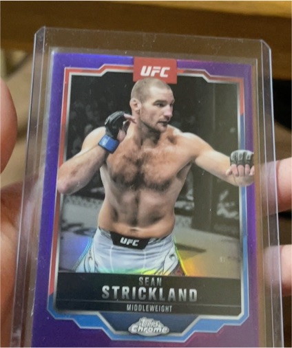 2025 Topps Chrome UFC #74 Sean Strickland — front