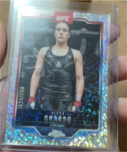 2025 Topps Chrome UFC #14 Alexa Grasso — front