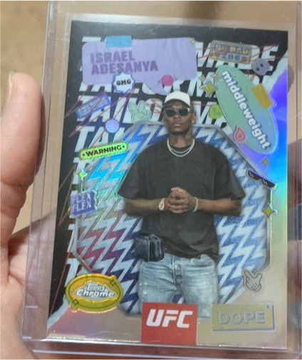 2025 Topps Chrome UFC #TRM-4 Israel Adesanya Tailor Made — front
