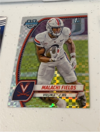 2024 Bowman Chrome University #124 Malachi Fields — front
