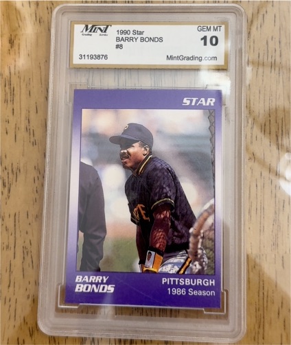1990 Star #8 Barry Bonds — front