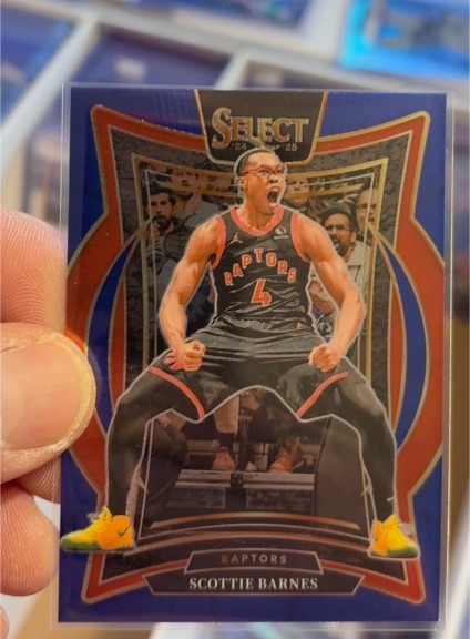 2024-25 Panini Select #30 Scottie Barnes Blue Prizm — front