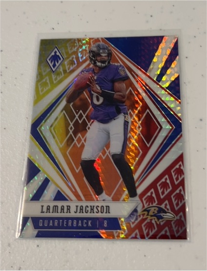 2020 Panini Phoenix Fire Burst #61 Lamar Jackson — front