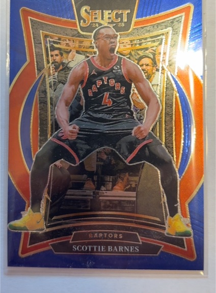 2024-25 Panini Select #30 Scottie Barnes Concourse Blue Prizm — front