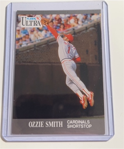 1991 Fleer Ultra #296 Ozzie Smith — front