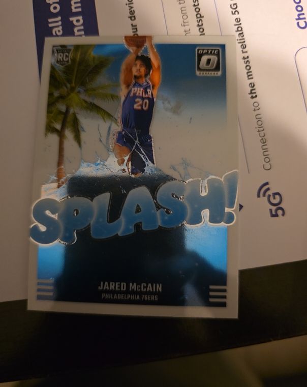 2024-25 Panini Donruss Optic #3 Jared McCain Splash Rookie Card — front