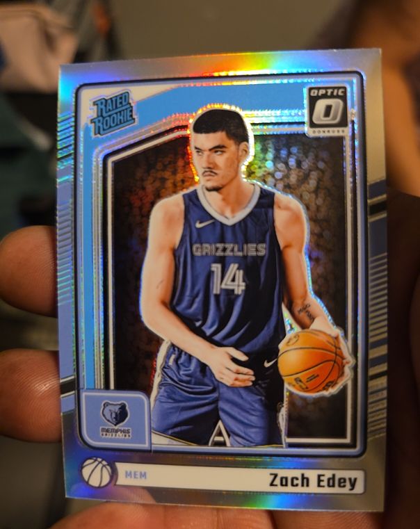 2024-25 Panini Donruss Optic #288 Zach Edey Rated Rookie — front