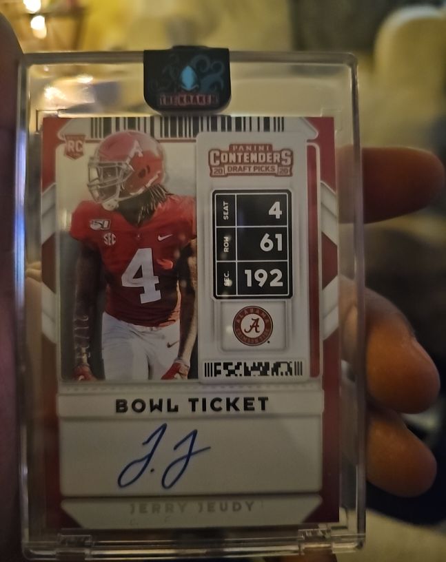 2020 Panini Contenders Draft Picks Bowl Ticket #Jerry Jeudy — front