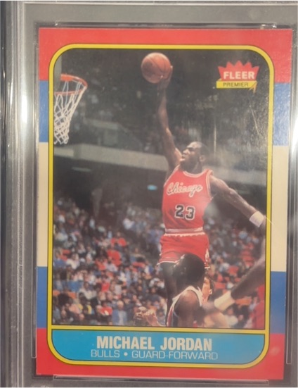 1986 Fleer #57 Michael Jordan — front