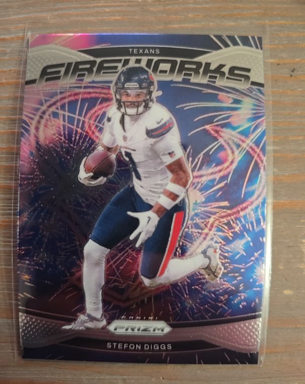 2024 Panini Prizm Fireworks #9 Stefon Diggs — front