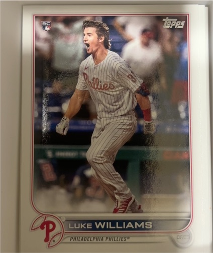 2022 Topps #62 Luke Williams — front