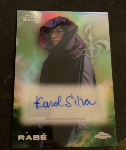 2025 Topps Chrome Star Wars #A-KCS Karol Silva as Rabe Autograph — front
