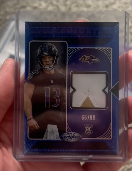 2024 Panini Certified New Generation Patch #NGS-TFR Troy Franklin — front