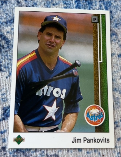 1989 Upper Deck #100 Jim Pankovits — front