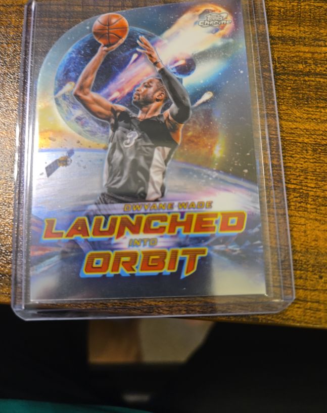 2023-24 Topps Cosmic Chrome #LIO-24 Dwyane Wade Launched Into Orbit — front