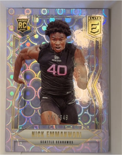 2025 Donruss Elite #199 Nick Emmanwori Seattle Seahawks Rookie Card — front