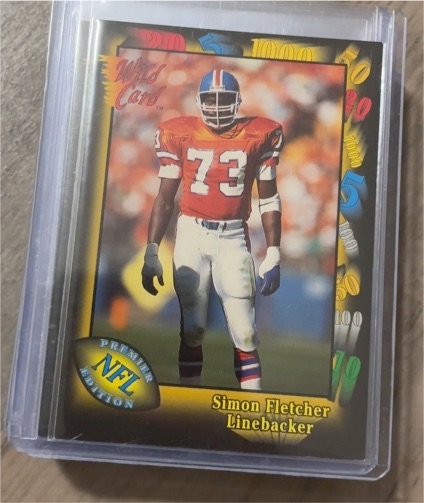 1991 Wild Card #73 Simon Fletcher — front