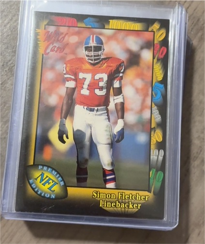 1991 Wild Card #24 Simon Fletcher — front