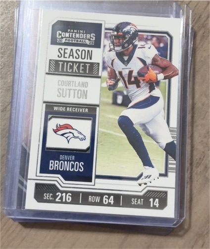 2023 Panini Contenders Season Ticket #30 Courtland Sutton — front