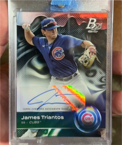 2023 Bowman Platinum #TOP-68 James Triantos — front