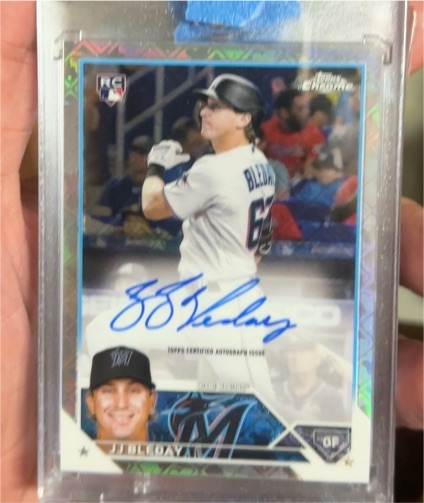 2023 Topps Chrome Logofractor #RCA-JB JJ Bleday Rookie Auto — front