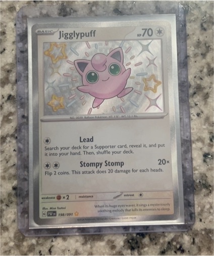 2024 Pokémon Paldean Fates #198 Jigglypuff — front