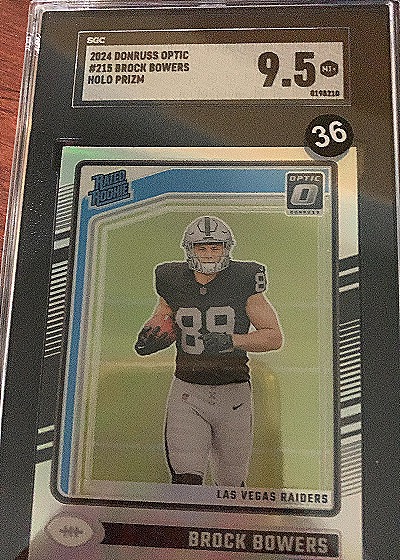 2024 Donruss Optic #215 Brock Bowers — front