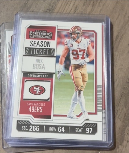 2023 Panini Contenders Season Ticket #88 Nick Bosa — front