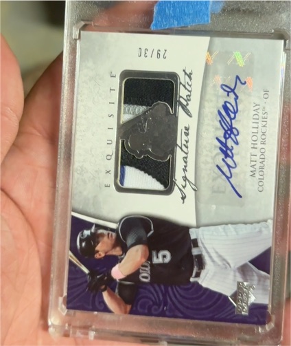 2005 Upper Deck Exquisite Collection #29 Matt Holliday — front