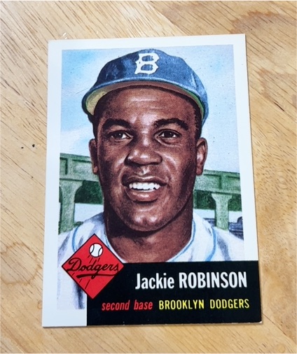 1953 Topps #1 Jackie Robinson — front