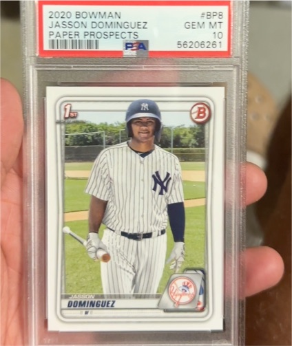 2020 Bowman Paper Prospects #BP8 Jasson Dominguez — front