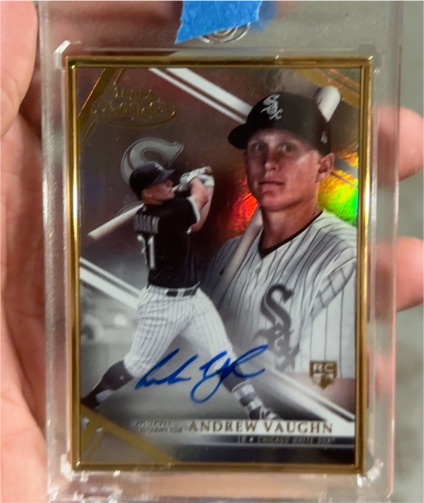 2021 Topps Gold Label #FA-AV Andrew Vaughn — front