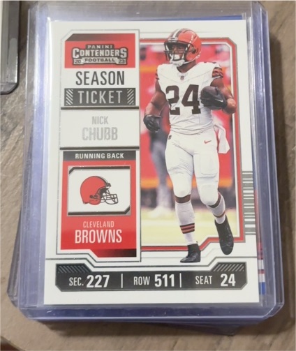 2023 Panini Contenders Season Ticket #26 Nick Chubb — front
