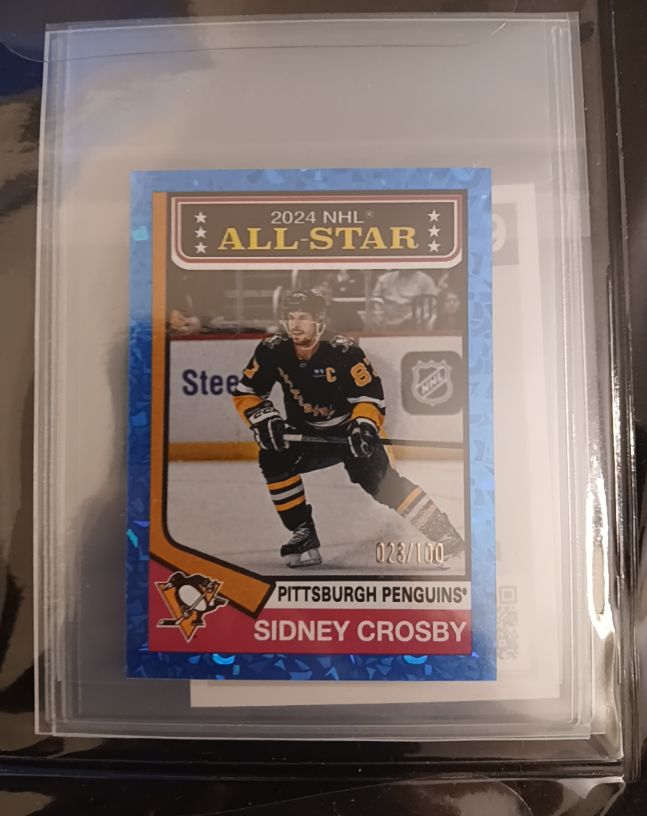 2024-25 Topps NHL All-Star Blue Foil #028 Sidney Crosby — front