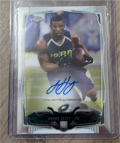 2014 Topps Chrome #112 Henry Josey Rookie Autographs — front