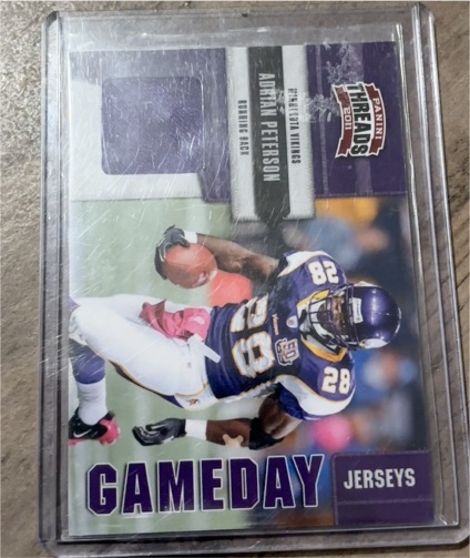 2011 Panini Threads Gameday Jerseys #Adrian Peterson — front