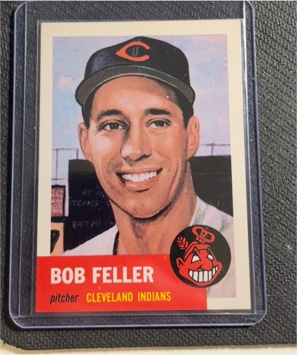 1991 Topps Archives 1953 #54 Bob Feller Cleveland Indians — front