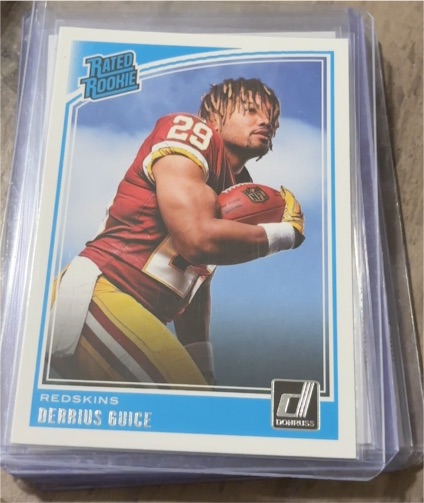 2018 Panini Donruss #307 Derrius Guice — front