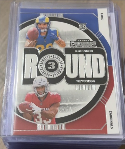 2024 Panini Contenders Round Numbers #12 Blake Corum & Trey Benson — front