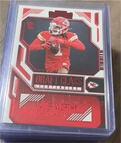 2024 Panini Contenders #6 Draft Class Contenders Xavier Worthy — front