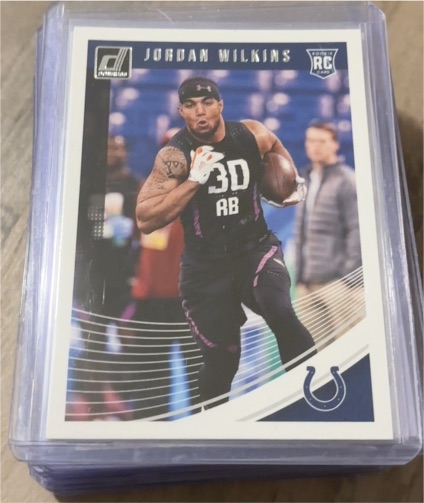 2018 Donruss #381 Jordan Wilkins Rookie Card — front