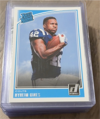 2018 Donruss #327 Nyheim Hines — front