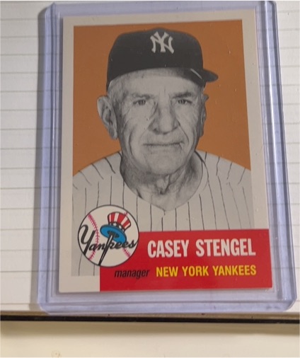 1991 Topps Archives 1953 #325 Casey Stengel — front